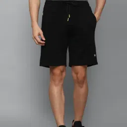 Louis Philippe Black Slim Fit Printed Shorts-picture-7
