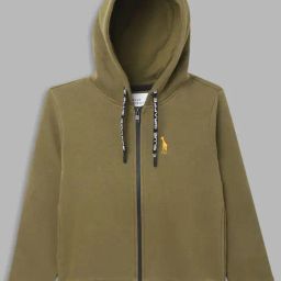 Blue Giraffe Kids Olive Green Logo Full Sleeves Sweatshirt-picture-31