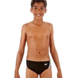 Speedo Kids Black Solid Brief-image-77