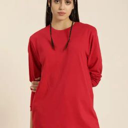 Dillinger Red Cotton Oversized T-Shirt-image-50