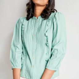 AND Sage Green Casual Shirt-image-15