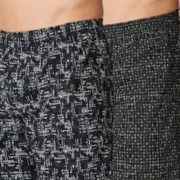 Van Heusen Regular Fit Functional Pockets Ultra Soft Allover Print Boxer Shorts - Pack of 2-picture-31