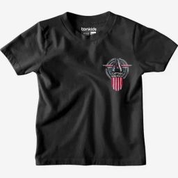 Bonkids Boys Graphic Printed Round Neck Cotton Captain America T-Shirt-image-2