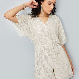 max Women Self Design V - Neck Jumpsuit-image-19
