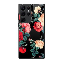QRIOH Floral Printed Samsung Galaxy S22 Ultra Back Case Mobile Accessories-picture-20