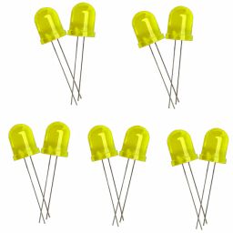 10mm Bright Yellow LED - 10pcs Pack-16