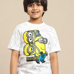 Kids Ville Boys Printed Pure Cotton Tshirts-10