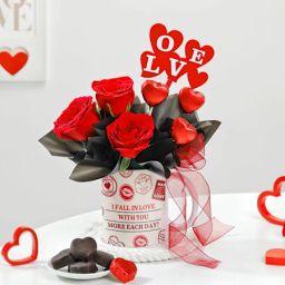 Love Express Personalized Valentine's Day Arrangement-image-85