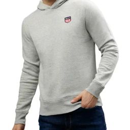 Gant Grey Cotton Regular Fit Hooded Sweatshirt-image-29