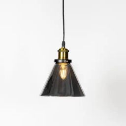 Whispering Homes Black Bell Glass Pendant Light-picture-22