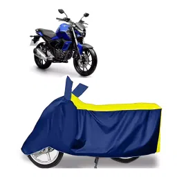 Auto Pearl Two Wheeler Cover for Yamaha FZ S FI New BS6 - Yellow, Blue-image-88
