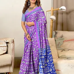 Pandadi Saree Ajrak Block Print Sarees-image-19