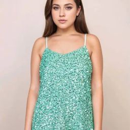 Zink London Green Embellished Top-image-52