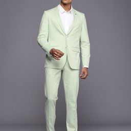 Louis Philippe Super Slim-Fit Single-Breasted 2-Piece Formal Suit-picture-13