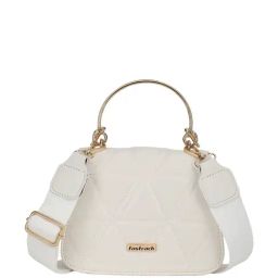 Fastrack White Quilted Medium Satchel Handbag-image-82