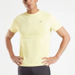 Reebok Yellow Regular Fit Sport T-Shirt-image-75