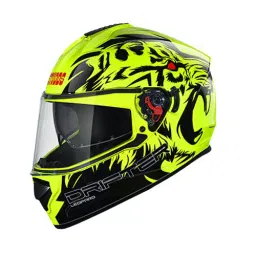 Studds N9 Yellow Large (580 mm) Full Face Helmet, Drifter D2 Decor-image-90