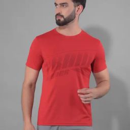 Force NXT Maroon Regular Fit Printed Sports T-Shirt-image-37