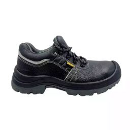 JAMA Steel Toe Safety Shoes Mid Ankle PU Sole Black Barton Print Leather Size UK 5, JR005-image-34