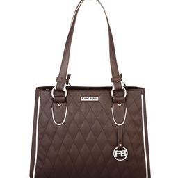 FLYING BERRY Brown Quilted Handheld Bag-56