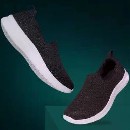Asian Women's Black Walking Shoes-picture-7
