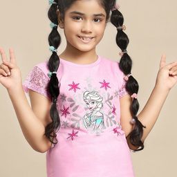 Kids Ville Girls Printed Pure Cotton Tshirts-image-98