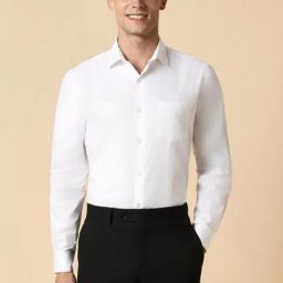 Allen Solly White Cotton Slim Fit Shirt-image-47