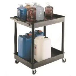 RS PRO 2 Shelf PE Trolley Trolley, 920 x 640 x 960mm, 175kg Load Model No 2520629-image-12