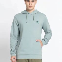 Adidas Originals Green ESS FT Hoodie-image-50