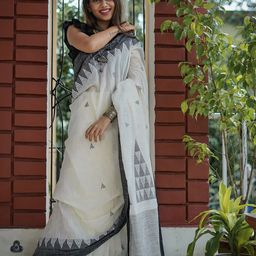 BerMondsey Printed Chanderi Saree-image-79