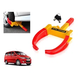 Auto Pearl Security Adjustable Anti Theft Yellow, Red Wheel Clamp Lock Compatible with Enjoy-image-92