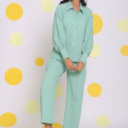 KAORI BY SHREYA AGARWAL Harmony Relaxed-Fit Shirt & Trouser Co-Ords-image-49