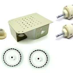 Invento 2 Wheel Car Kit Metal Chassis 130x105x45mm-18