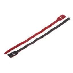 RS PRO Cable Tie Hook and Loop 325x25 mm Red Nylon, 1797173-100