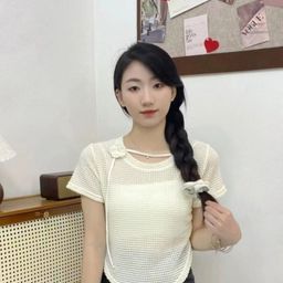 KPOP Women Round Neck Short Sleeves Top-image-78