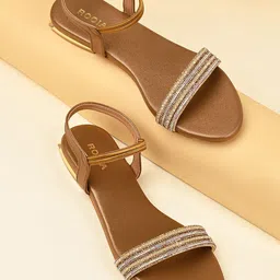 Rocia Women Embellished Open Toe Flats-image-68