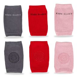 Chinmay Kids Anti-Slip Padded Stretchable Elastic Cotton Soft Comfortable Baby Knee Pads Pack of 3 - Multicolour-19