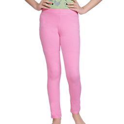 Tiny Girl Knitted Solid Leggings - Pink-image-64