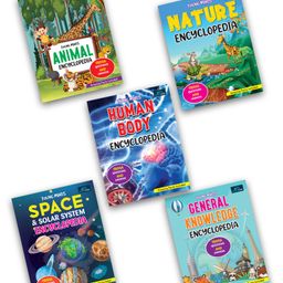Young Minds Encyclopedia Set of 5 Animals Nature Space Human Body & GK - English-24
