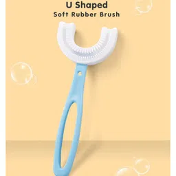 Baby Miniature U - Shape Toothbrush - Blue-picture-18
