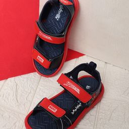 Kidsville Marvel Featuring Spiderman Designed Double Velcro Closure Sandals - Navy Blue & Red-picture-8