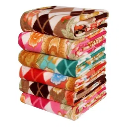 bsb home Multicoloured Floral AC Room 120 GSM Single Bed Blanket-image-32