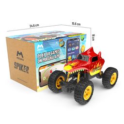 mirana toys Spiker C-Type USB Rechargeable RC Car Spiker with Remote and App Control Car with Nitro Boost, Spring Suspensions 2WD Spiker Car Fun RC Toy and Gift for Kids and Boys (Red) image 3