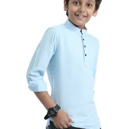 Rocket Science Kids-Boys Blue Kurtas-image-104