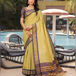 SGF11 Solid Zari Kanjeevaram Saree-image-13