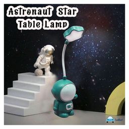FunBlast Astronaut Star Themed Table LED Lamp with Sharpener - Green image 5