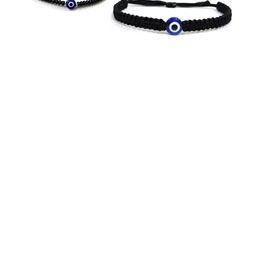 QNAM Black Fabric Bracelet-image-94