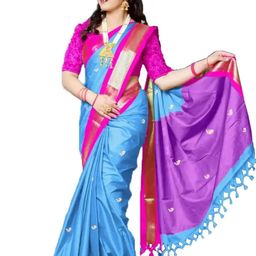 A S CREATION Woven Design Zari Paithani Saree-image-70