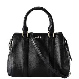 Eske Black Solid Large Handbag-image-1