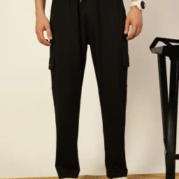 Thomas Scott Black Regular fit Solid Trackpant-image-93